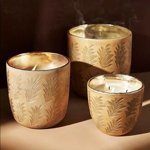 NWT Anthropologie Autumn Splendor Glass Candle